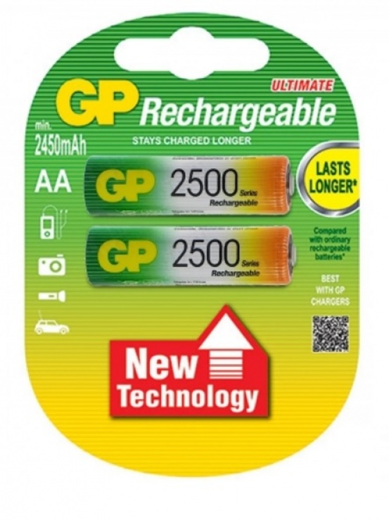 Imagine Set 4 acumulatori AA 2500mAh, GP Ultimate GP250AAHC-BL4